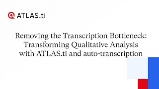 Removing the Transcription Bottleneck [upl. by Uohk]