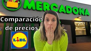 💲Precio misma Compra  MERCADONA y LIDL  Comparación de precios 💶 [upl. by Joktan]