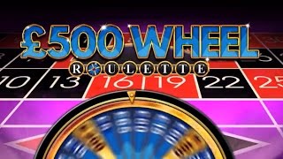 £500 Wheel Roulette with Bonus  Bookies roulette FOBT in William Hill [upl. by Hasan]