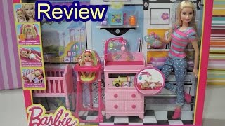 Barbie Careers Babysitter Doll and Playset review DIY [upl. by Tenrag394]