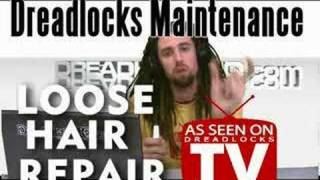 Dreadlocks MaintenanceFix Loose Hair at the Roots of Dreads [upl. by Alyakim]