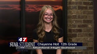 Star Student Cheyenne Holt 110724 [upl. by Dnomed305]