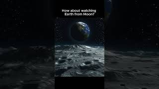 How about watching Earth from Moon  shorts space earth moon [upl. by Nallak]