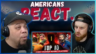 AMERICANS REACT TO THE TOP 10 MOST FEARED RUGBY PLAYERS EVER BIGGEST HITS  REAL FANS SPORTS [upl. by Namso]