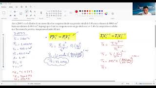 Ejercicios de procesos adiabáticos [upl. by Daisi]