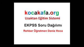 Ekpss Derslere göre soru dağılımı [upl. by Effy]