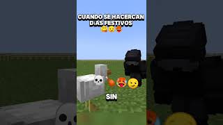 LOS DÍAS FESTIVOS EN LATAM 🤤minecraft navesael memeShumor adolescentes minecraftmemes [upl. by Cadmann722]