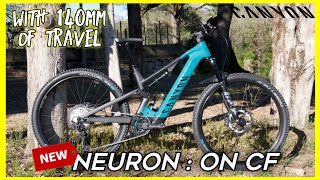 canyon neuron ON CF 2023  ebike with 140 mm of travel and bosch power unit [upl. by Keenan574]