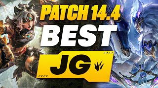 The BEST Junglers For Season 14 On Patch 144  All Ranks Tier List League of Legends [upl. by Kenna]