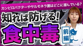 【薬剤師が解説】お水にも要注意！？食中毒の感染原因がどこに潜んでいるのかお話しさせてください🙏 食中毒 カンピロバクター サルモネラ菌 [upl. by Dde]