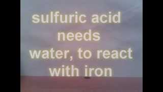 Reaction Of Sulphuric Acid With Iron [upl. by Powell]