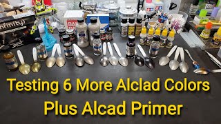 Testing 6 Alclad Metal Colors Plus Alclad Gloss Grey Primer [upl. by Iredale]