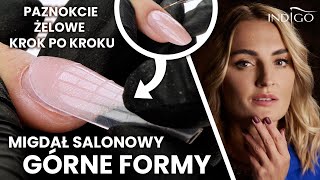 GÓRNE FORMY do paznokci Przedłużanie żelem w kształcie migdał DUAL FORMY jak zrobić Indigo Nails [upl. by Ettezyl]