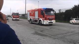 INCENDIO A CASTELFRANCO VENETO VIGILI DEL FUOCO 2015 [upl. by Serge611]