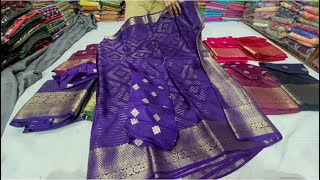 Chickpet Bangalore wholesale Boutique sareesSingle saree courier available [upl. by Ginny]