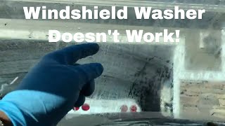 Windshield Washer Fix  F150 hose nozzle and connector replacement [upl. by Terena]