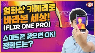 열화상 카메라로 바라본 세상 스마트폰에 꽂으면 OK 정확도는 FLIR ONE PRO [upl. by Kippar]