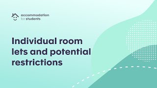 Individual room lets and potential restrictions  Webinar  Accommodation for Students [upl. by Aihsem916]