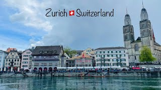 A Walking Tour in Zurich Switzerland  Lake Zurich  Bahnhofstrasse  Limmat River  徒步游览苏黎世 [upl. by Donaugh797]