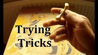 Trying Tricks Diy Mini Knuckle Bone Roller Fidget Stick Skill Toy 2018 [upl. by Etteraj72]