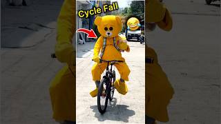 Watch till End 🤣🚲……teddy funnyshorts comedy [upl. by Arhas865]