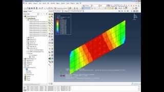 FEA Analysis Abaqus Skew plate tutorial  shell elements [upl. by Laehcim]