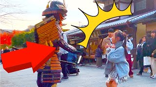 38 SAMURAI Mannequin Prank in Kyoto Japan  Best Prank for Traveler Nice Reactions Kiyomizu Temple [upl. by Ondrej94]