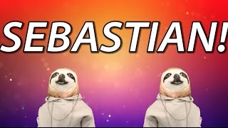 HAPPY BIRTHDAY SEBASTIAN  SLOTH HAPPY BIRTHDAY RAP [upl. by Jada789]