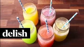 How To Make Skittles Slushies  Delish [upl. by Nairda]