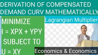 Derivation of Compensated Demand Curve Mathematically [upl. by Ahseid136]