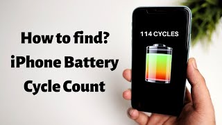 How to find iPhone Battery cycle count [upl. by Leira667]