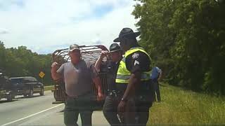 Raw video Dashcam footage shows Sheriff arguing with state trooper [upl. by Ithnan]