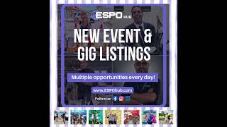 ESPO Hub has NEW Events and Gigs listed Apply Direct Get paid direct event gig eventjobs [upl. by Austreng]