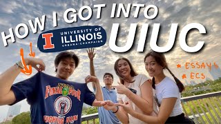 HOW I GOT INTO UIUC  INTERNATIONAL STUDENT supplemental essays ecs stats [upl. by Diane-Marie101]