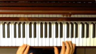 Progression 251 et renversements  Tutoriel pour piano solo [upl. by Wendye]