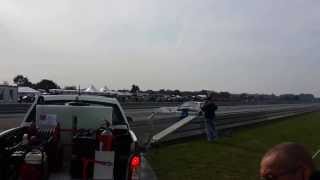 Crash Freek van Groningen Voorend  ESLA dragrace Drachten 28 09 2014 [upl. by Bickart734]