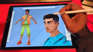 Tips on Drawing Concept Characters in Sketchbook Pro on an iPad using an Apple Pencil [upl. by Turtle]