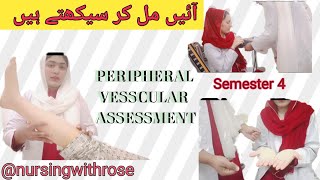 Peripheral Vasscular Assessment  Bsn 4 sem practical skills [upl. by Mercy844]