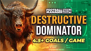 The DOMINANT DESTRUCTIVE 4141 FM24 Tactic  Football Manager 2024 Best Tactics [upl. by Nyleahcim]