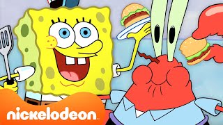 Bob Esponja  60 MINUTOS no Siri Cascudo 🍔  Nickelodeon em Português [upl. by Navetse532]