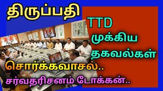 திருப்பதி முக்கிய தகவல்கள் [upl. by Alyag]