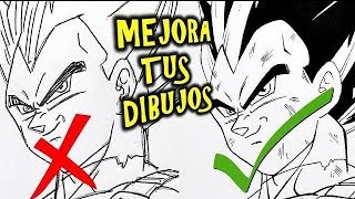 Tips y consejos para DIBUJAR MEJOR Remarcado  How to Improve Your LINEARTS SUBTITLED [upl. by Ilka721]