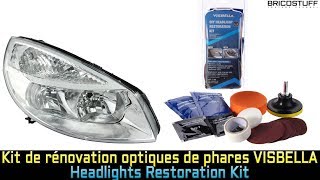 🛠 Entretien Auto  Test dun Kit de rénovation doptiques de phares  VISBELLA [upl. by Alilahk]