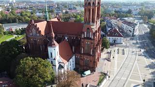 Białystok Poland City Center in Autumn  4K [upl. by Lawlor]