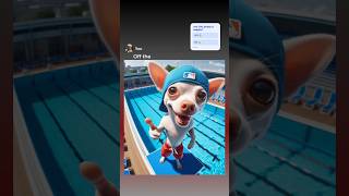 Chihuahua Jumps Off Diving Board GamerChadPlays memes [upl. by Ydnic]