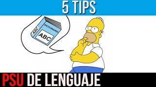 5 TIPS 🤜 PSU  PTU  PAES LENGUAJE  CONSEJOS para MEJORAR puntajes [upl. by Ydissak843]