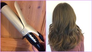 How to use the Babyliss Volume Waves curler Easy curls using a barrel with clip [upl. by Hobey]