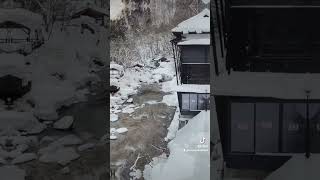 Winter wonderland Takaragawa Onsen  Japan❄️😍 shortsvideo shorts japantravel winterwonderland [upl. by Lada]