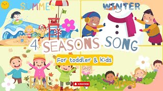 The Seasons Song for Toddlers 🌸🌞🍂❄️  Fun and Easy SingAlong for Kids [upl. by Nailliw]