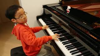 Mozart Sonata No8 in A Minor K310 Movement 1 by Jonah Ho age 8 [upl. by Ecniv]